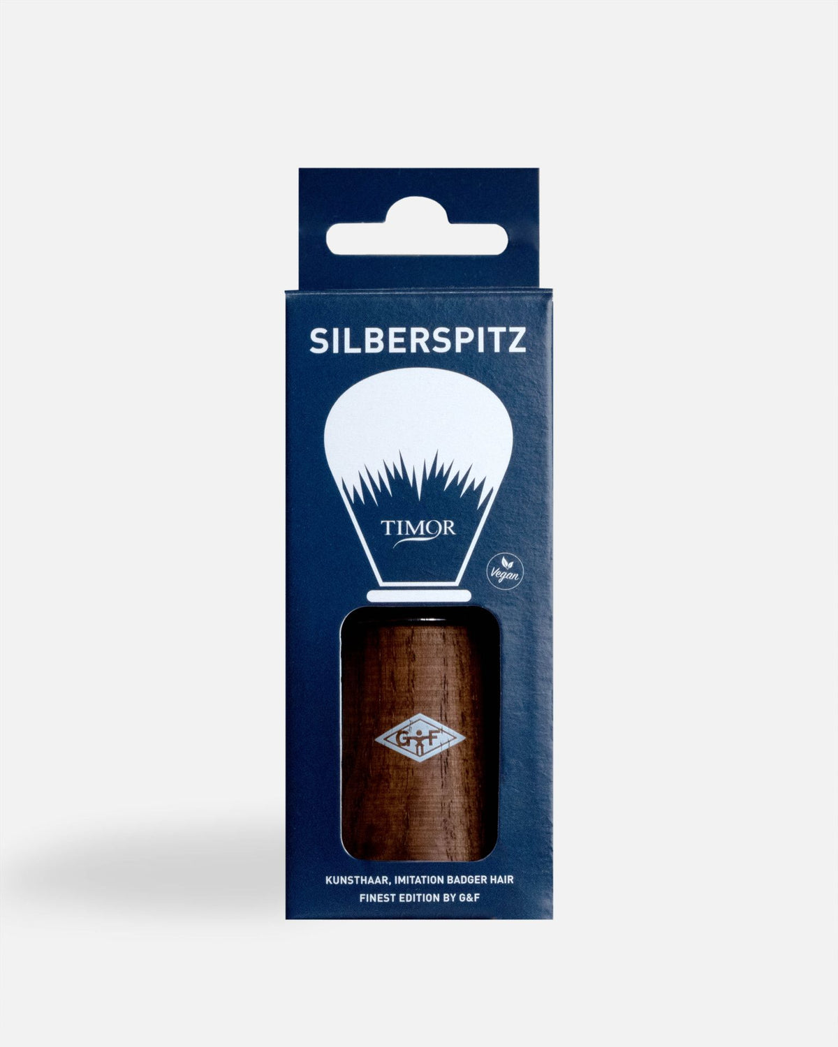 Giesen & Forsthoff Timor Rasierpinsel Synthetik – Esche Dunkelbraun