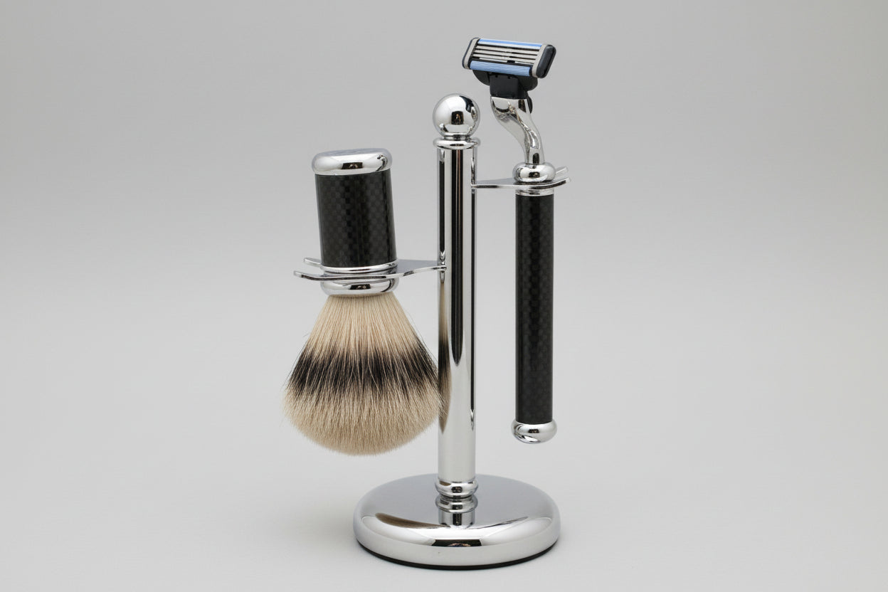 Shaving Set Carbon Look - Mach3