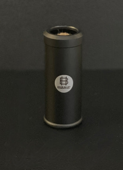 Travel Shaving Brush Black Aluminum