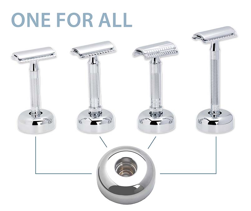 Safety Razor Holder 4006 (Matte Chrome)